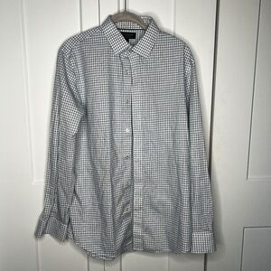 Banana Republic Factory Plaid Non Iron Slim Fit Shirt Men's Size Medium